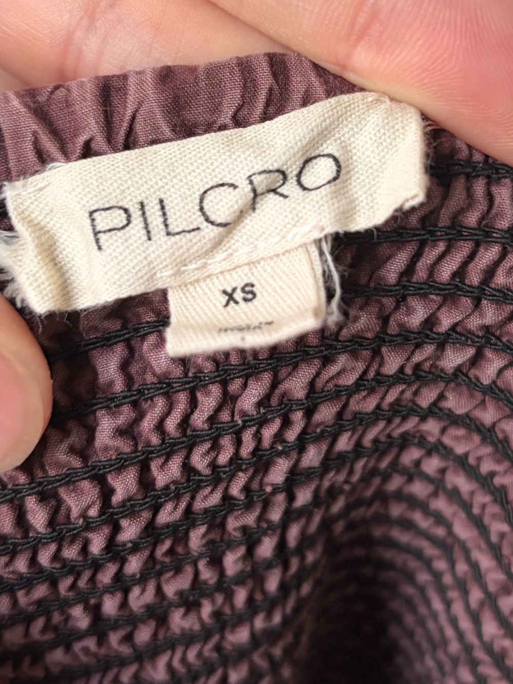 Anthropologie Pilcro Ruched Midi Dress Cross Back Mauve Purple XS - Picture 2 of 11
